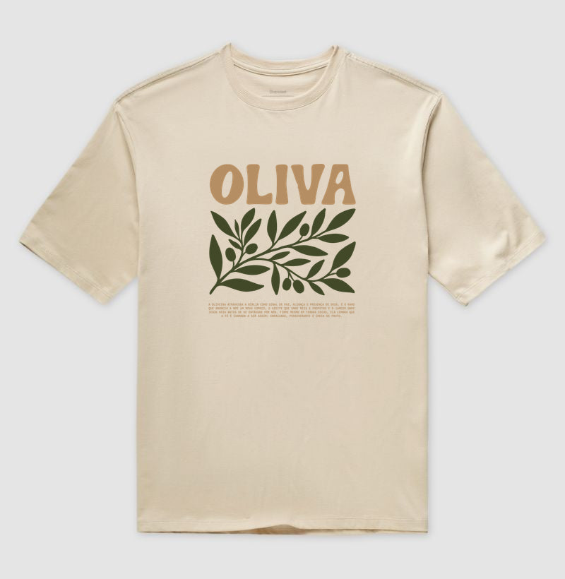 CAMISETA OVERSIZED RAMO DE OLIVEIRA