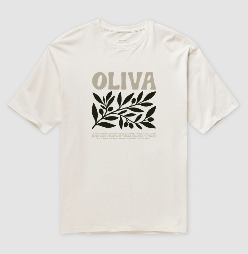 CAMISETA OVERSIZED RAMO DE OLIVEIRA